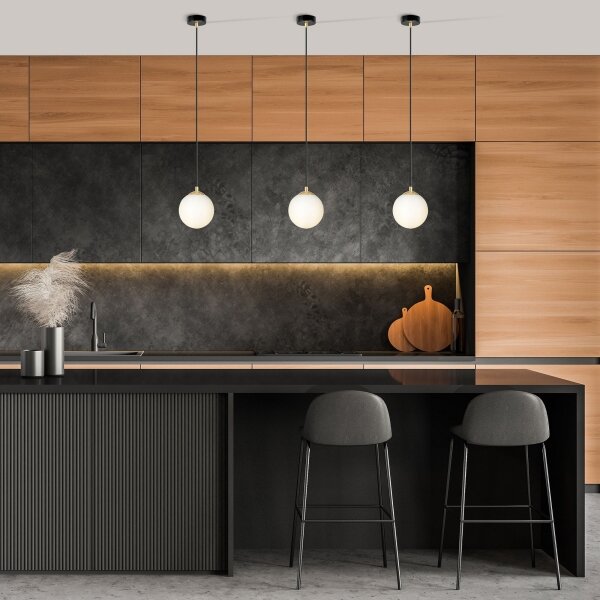 Lustră pe cablu ROYAL 1xE14/10W/230V d. 14 cm negru