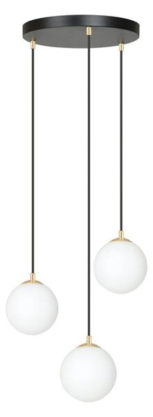 Lustră pe cablu ROYAL 3xE14/10W/230V d. 30 cm negru