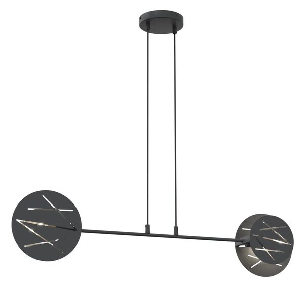 Lustră pe cablu XOTIC 2xE27/15W/230V negru