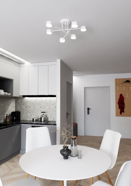 Lustră aplicată HALO 6xGX53/10W/230V albă