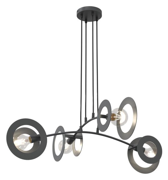 Lustră pe cablu EUFORIA 4xE27/15W/230V negru