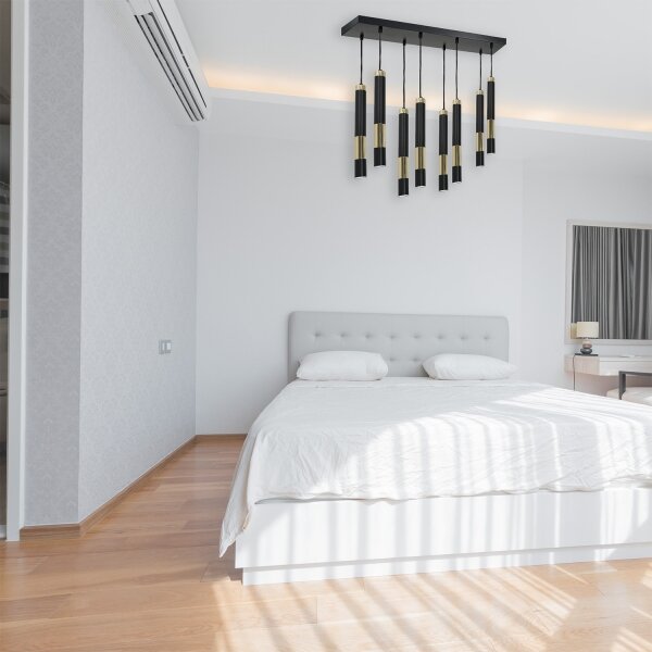 LED Lustră pe cablu DALLAS 8xGU10/3W/230V
