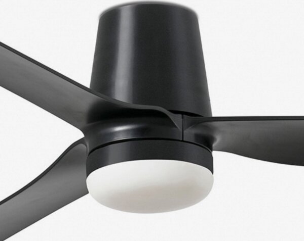 Ventilator LED dimabil FARO 33830WT-1TW PUNT TUB M LED/18W/230V negru d. 132 cm WT + telecomandă