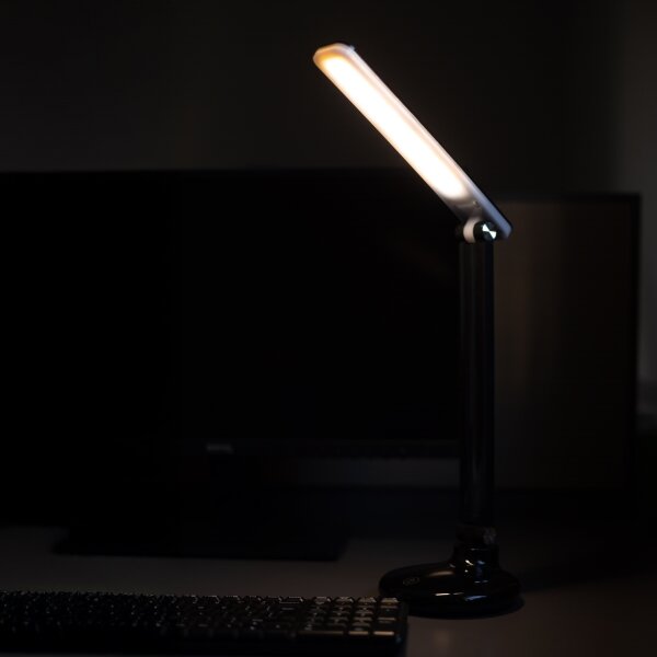 Lampă LED reîncărcabilă de masă Zuma Line 1913-BK LED/6W/1200mAh 3000/4500/6000K negru