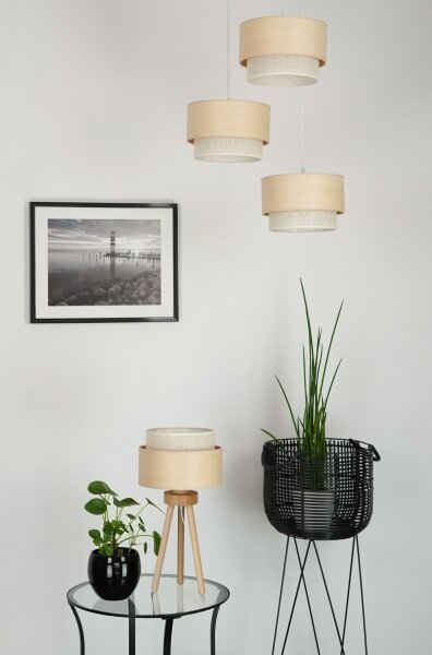 Brilagi - Lampă de masă ARIZONA BOHO 1xE27/15W/230V bej