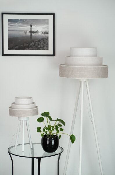 Lampadar Brilagi ALASKA LUNETA 1xE27/15W/230V gri/crem