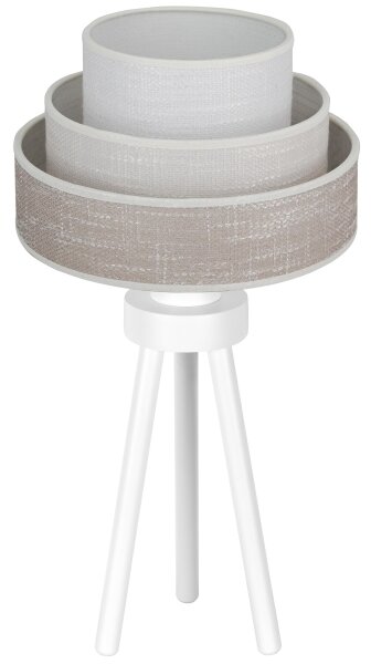 Lampă de masă Brilagi ALASKA LUNETA 1xE27/15W/230V gri/crem