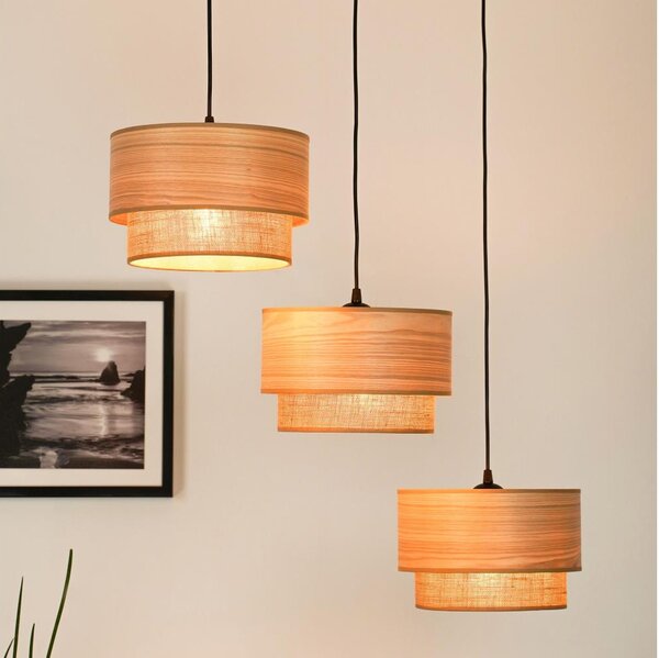 Brilagi - Candelabru pe cablu MONTANA BOHO 3xE27/15W/230V maro/negru