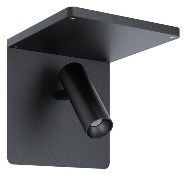 Aplică LED cu raft Eglo 67563 CIGLIE LED/8,1W/230V negru