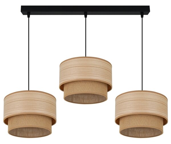 Brilagi - Candelabru pe cablu MONTANA BOHO 3xE27/15W/230V maro/negru