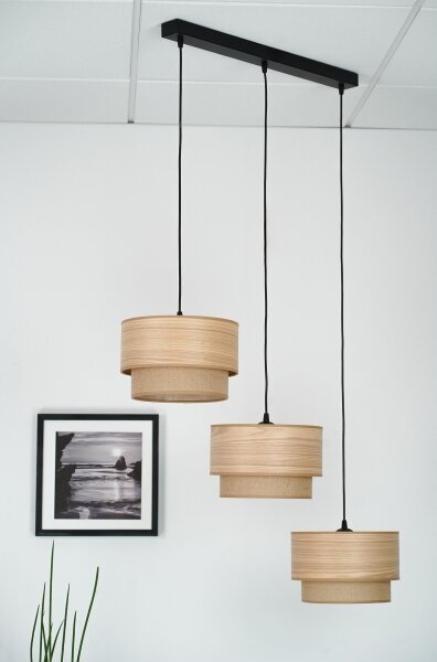 Brilagi - Candelabru pe cablu MONTANA BOHO 3xE27/15W/230V maro/negru