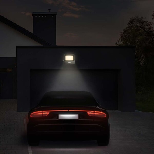 Proiector LED cu senzor LED/50W/230V 6500K IP65 negru