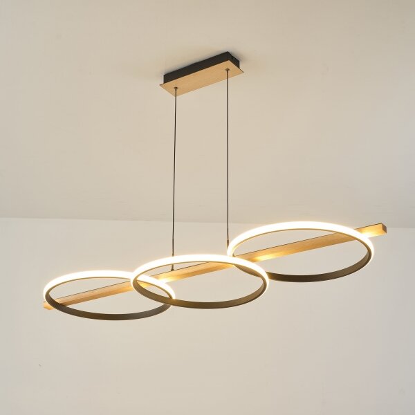 Lustră LED pe cablu Zuma Line MD3913-3-3BWLT ALMERIA LED/35W/230V