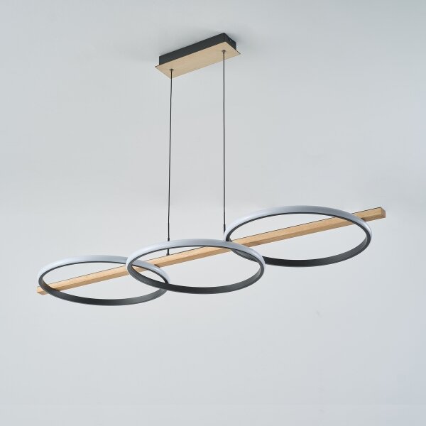 Lustră LED pe cablu Zuma Line MD3913-3-3BWLT ALMERIA LED/35W/230V