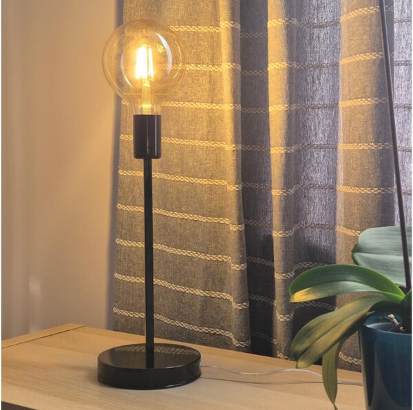 Lampă de masă ASTRID 1xE27/60W/230V negru lucios