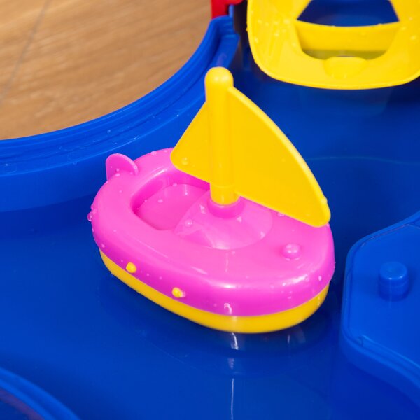 Playset pentru apa 53 Piese HOMCOM varsta 3-6 Ani, din PP, 123x90x7cm, Albastru si Rosu | Aosom RO