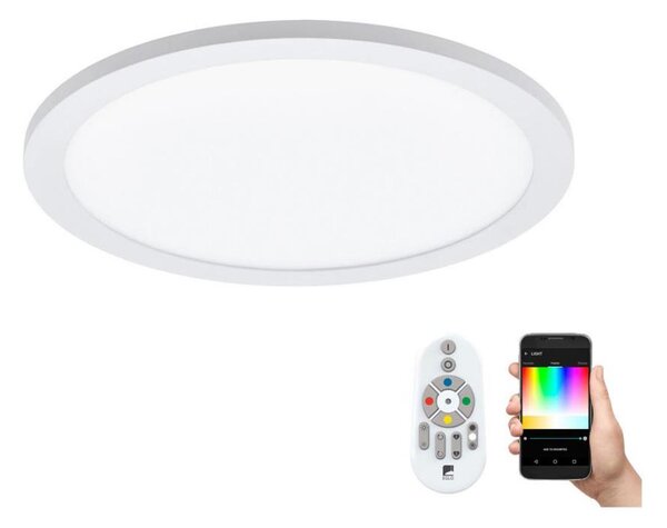 Eglo 97958 - Plafonieră LED SARSINA-C RGBW, 16 W, 230 V, cu telecomandă inclusă