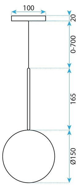 Lămpi de tavan sticlă 15cm APP1681-1CP