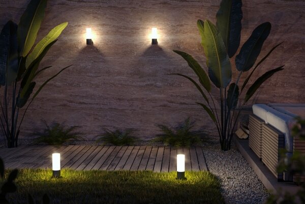 Lampă de exterior Maytoni O418FL-01B WILLIS 1xE27/60W/230V 30 cm IP54 negru