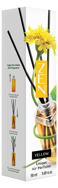 Difuzor aroma cu betisoare ZEN YELLOW 50 ml