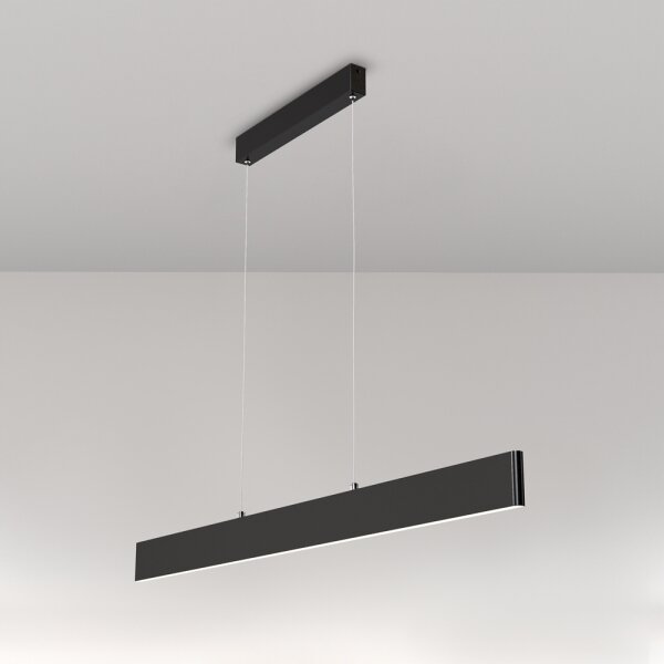 Lustră LED pe cablu Maytoni P010PL-L30B4K STEP LED/30W/230V 4000K 118,5 cm negru