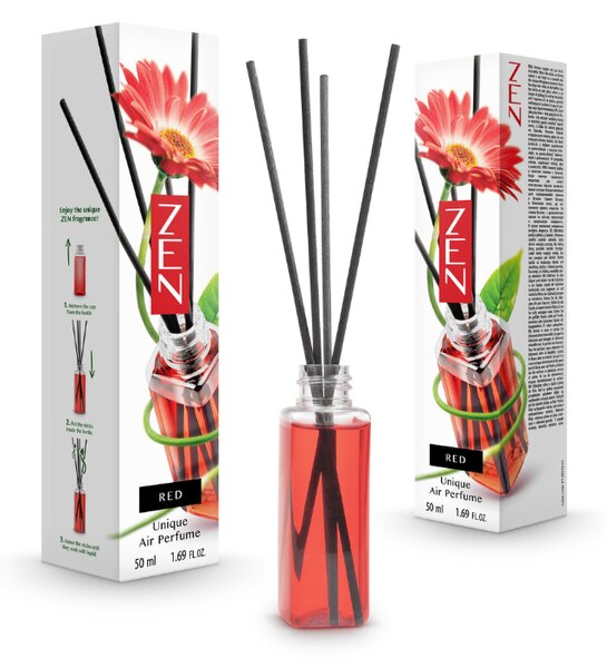 Difuzor aromatic cu betisoare ZEN RED 50 ml