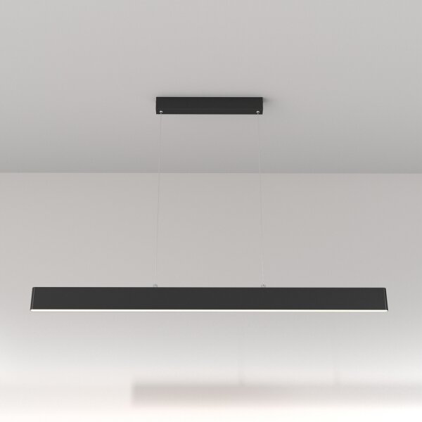 Lustră LED pe cablu Maytoni P010PL-L30B4K STEP LED/30W/230V 4000K 118,5 cm negru