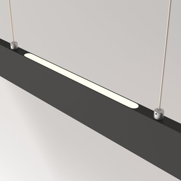 Lustră LED pe cablu Maytoni P010PL-L30B4K STEP LED/30W/230V 4000K 118,5 cm negru
