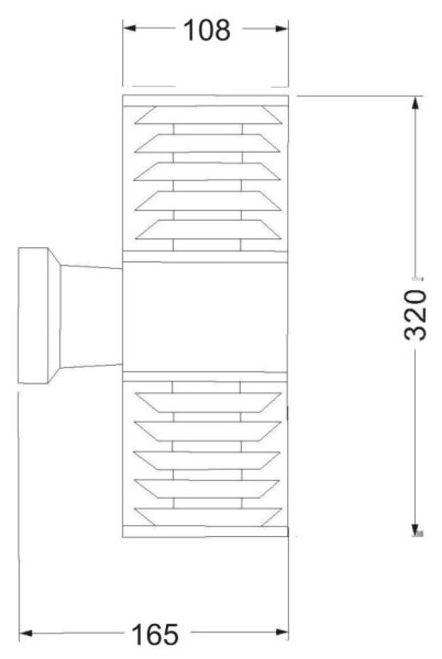 Aplică de exterior Maytoni O576WL-02GR BRONX 2xE27/60W/230V IP54 antracit