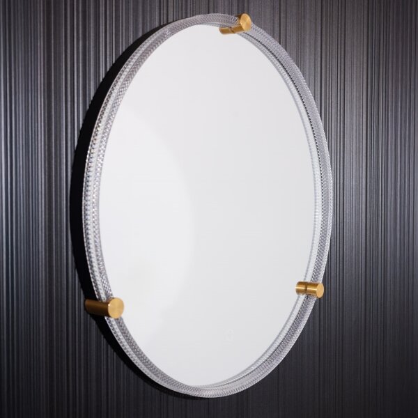Oglindă LED retroiluminată pentru baie Zuma Line D2532 24W/230V 3000/4000/6000K IP44 crom