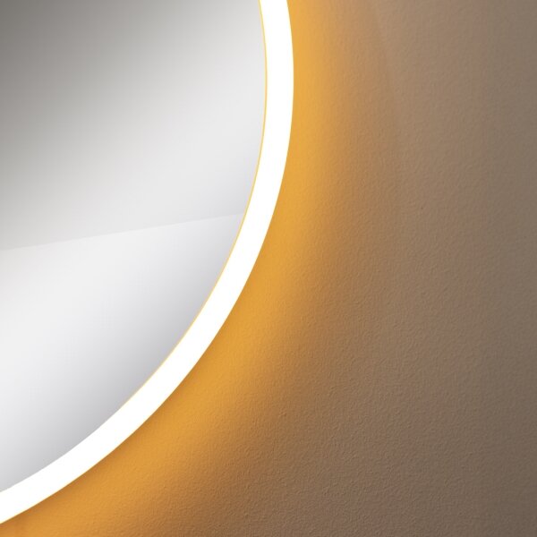 Oglindă LED retroiluminată pentru baie Zuma Line D2526 24W/230V 3000/4000/6000K IP44 alb/auriu