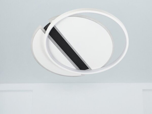 Plafonieră LED dimabilă LED/80W/230V 3000-6500K alb/negru + telecomandă
