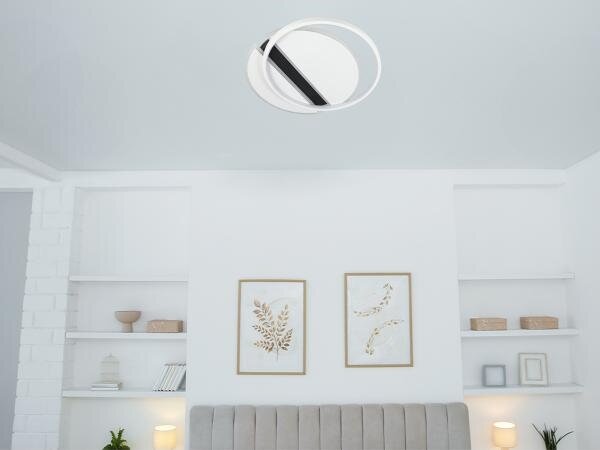 Plafonieră LED dimabilă LED/80W/230V 3000-6500K alb/negru + telecomandă