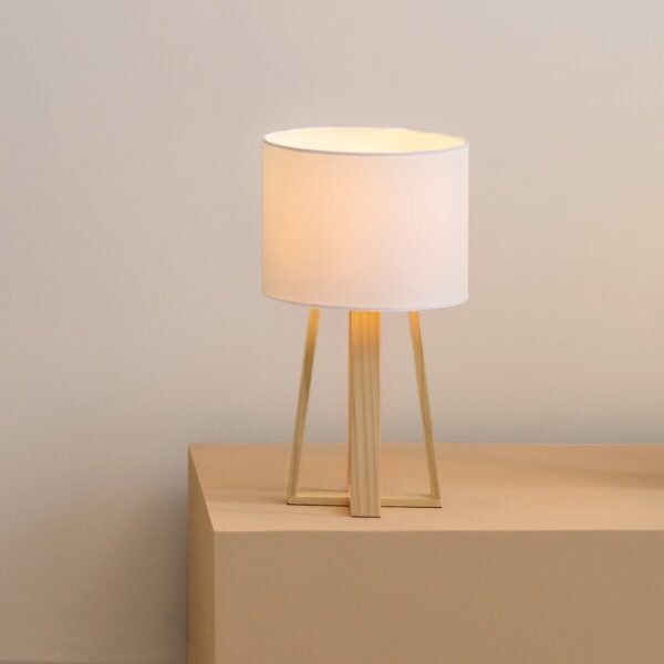 Lampă de masă Atmosphera MOLU 1xE27/25W/230V pin/alb