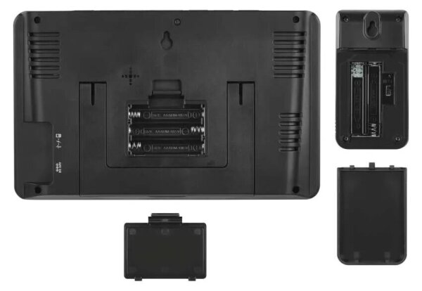 Stație meteo cu afișaj LCD GoSmart 5/230V Wi-Fi Tuya negru