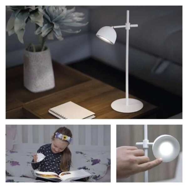 Lampă LED magnetică reîncărcabilă dimabilă de masă 4 în 1 LED/4,2W/3,7V 4000K alb