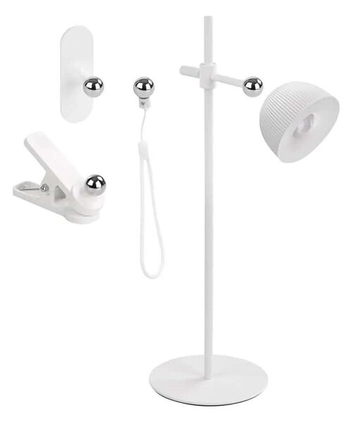 Lampă LED magnetică reîncărcabilă dimabilă de masă 4 în 1 LED/4,2W/3,7V 4000K alb