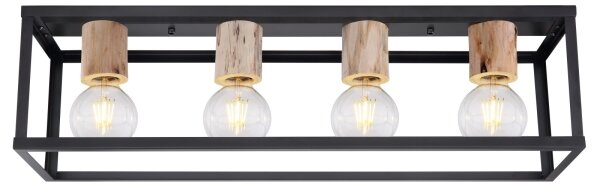 Plafonieră Globo 15476-4D HAGAR 4xE27/60W/230V