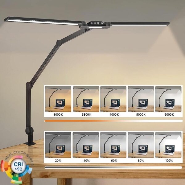 Lampă LED tactilă dimabilă de masă Brilagi VARIO LED/24W/230V 3000-6500K CRI 92 negru