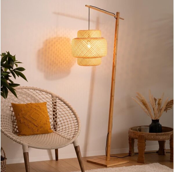 Lampadar Atmosphera LIBY 1xE27/40W/230V bambus