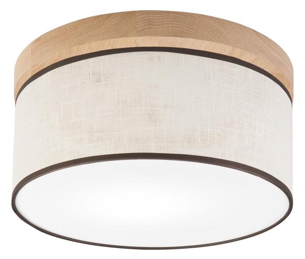 Plafonieră Brilagi BELLADONNA 1xE27/15W/230V d. 30 cm crem/stejar