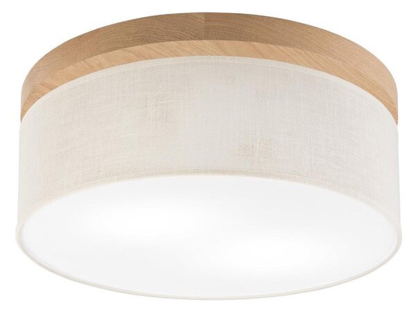 Plafonieră Brilagi BELLADONNA 2xE27/15W/230V d. 40 cm crem/stejar