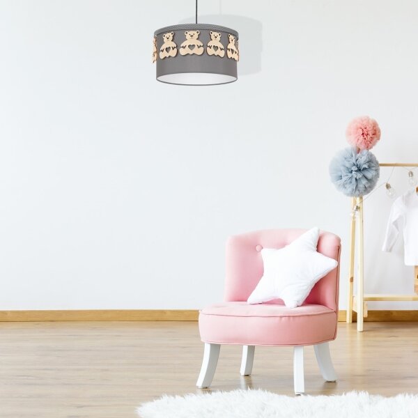 Lustră copii pe cablu BEAR 1xE27/60W/230V