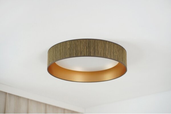 Brilagi - Plafonieră LED BOSTON ROLLER LED/24W/230V pr. 45 cm maro/auriu