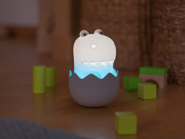 Lampă LED RGB tactilă reîncărcabilă dimabilă pentru copii MegaLight DIGGY DINO LED/5V