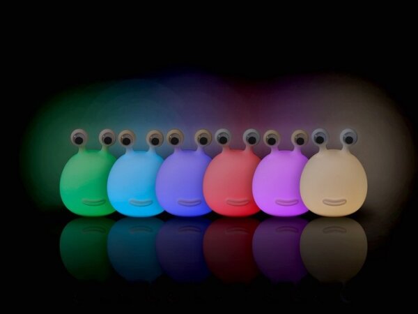 Lampă LED RGB tactilă reîncărcabilă dimabilă pentru copii MegaLight MOMO MOON LED/5V