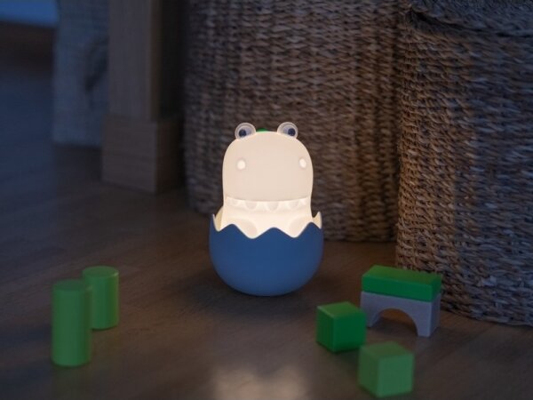 Lampă LED RGB tactilă reîncărcabilă dimabilă pentru copii MegaLight DIGGY DINO LED/5V