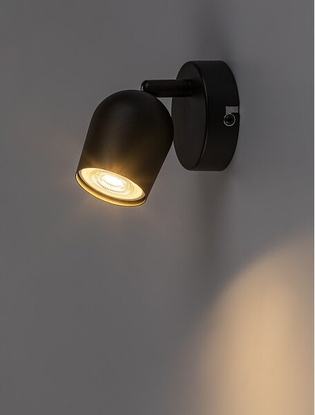 Rabalux 73101 - Spot de perete LIANET 1xGU10/15W/230V negru