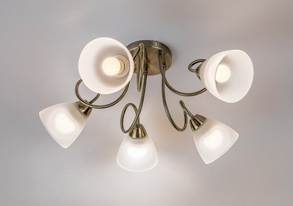 Rabalux 71482 - Lustră aplicată PALOMINA 5xE27/60W/230V