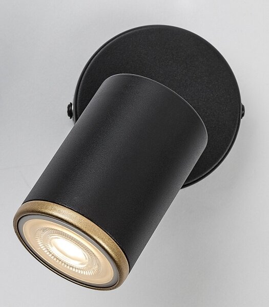 Rabalux 73107 - Aplică spot de perete NOLIE, 1x GU10/15W/230V, negru